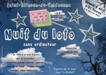 Affiche du loto de Saint-Etienne-du-Valdonnez